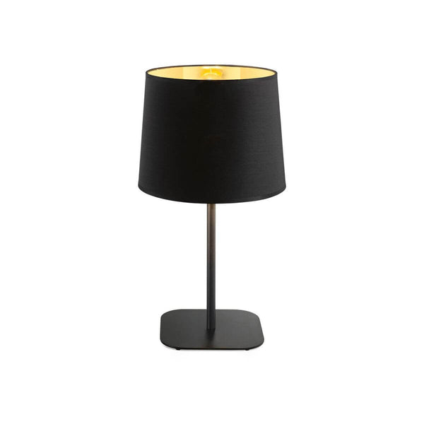 Lampe à poser Nordik noire, tissu
