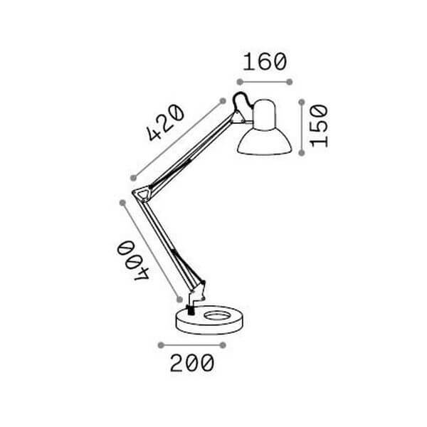 Lampe à poser Wally blanche
