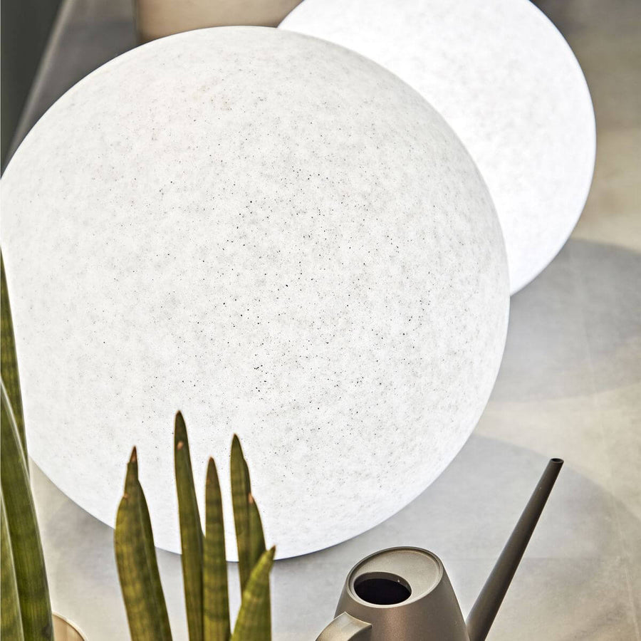Lampadaire extérieur Doris blanc, Ø 78 cm