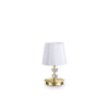 Lampe à poser Pegaso laiton, verre