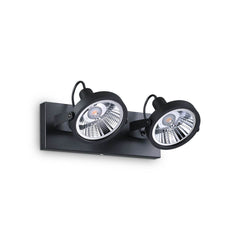 Plafonnier Glim 2 lumières noir