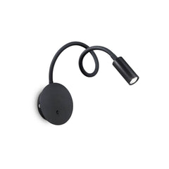 Applique murale Focus noire, Ø 8,5 cm