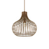 Suspension Onion marron, Ø 38 cm