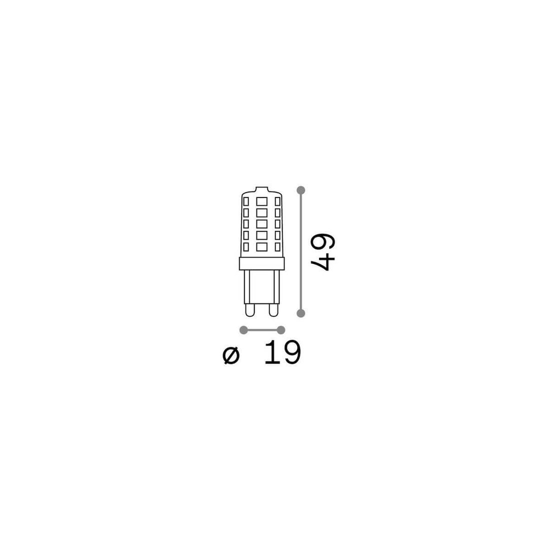Ampoule G9 transparente, 3 W | Ideal Lux (209036)