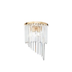 Applique murale Carlton 3 lumières dorée, cristal