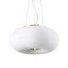 Suspension Arizona 3 lumières blanche, verre