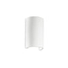 Applique murale Flash Gesso blanche, plâtre, L 18 cm (214696)