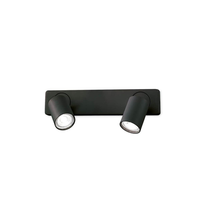 Applique murale Rudy 2 lumières noire (229034)