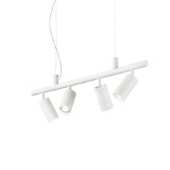 Suspension Dynamite 4 lumières blanche