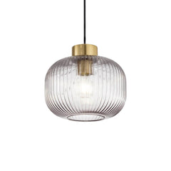 Suspension Mint fumée, verre, Ø 24 cm
