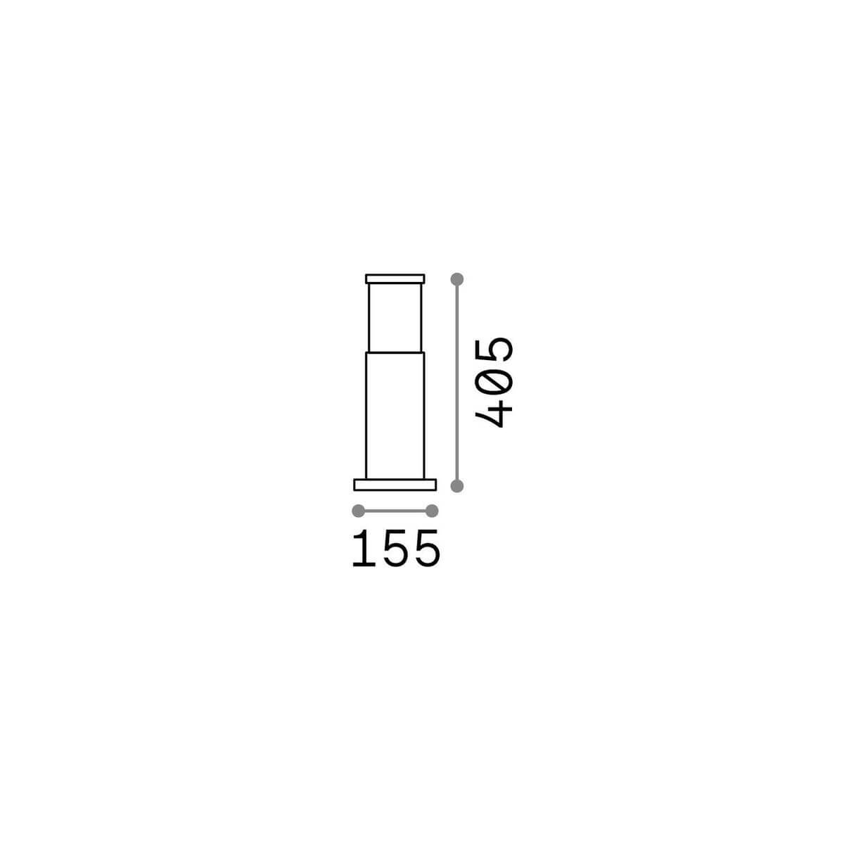 Lampadaire extérieur Tronco gris, H 15,8 cm