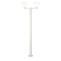 Lampadaire extérieur Clio 2 lumières blanc