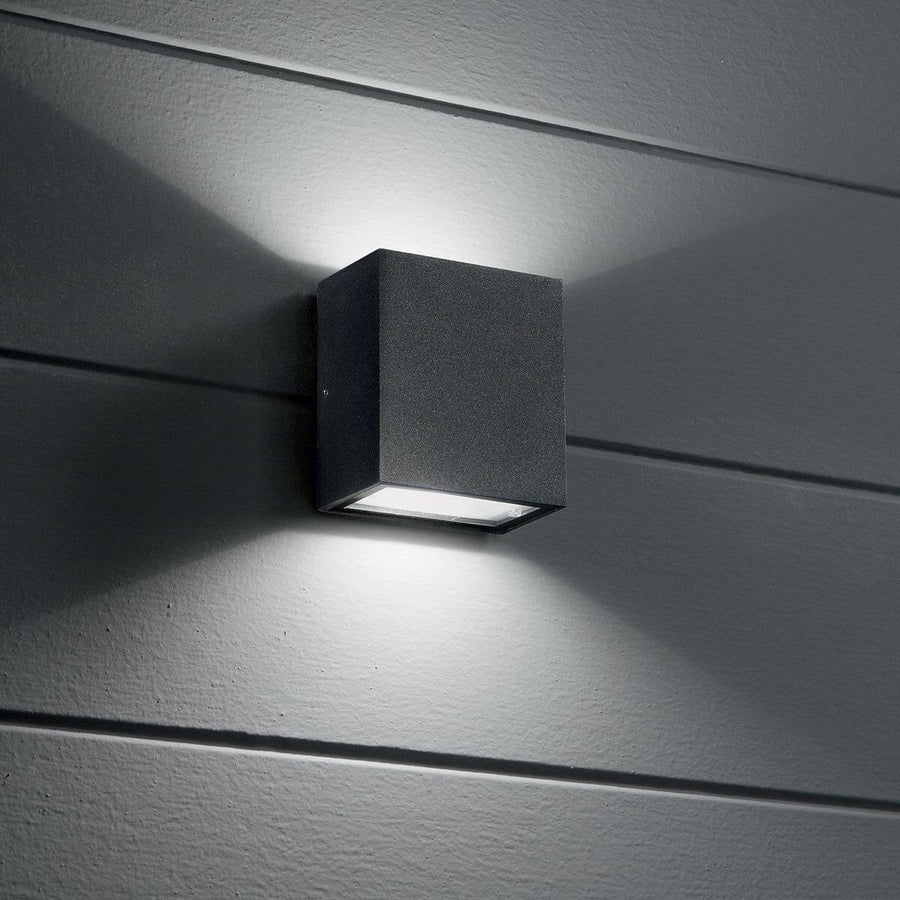 Applique extérieure Argo anthracite, L 9 cm