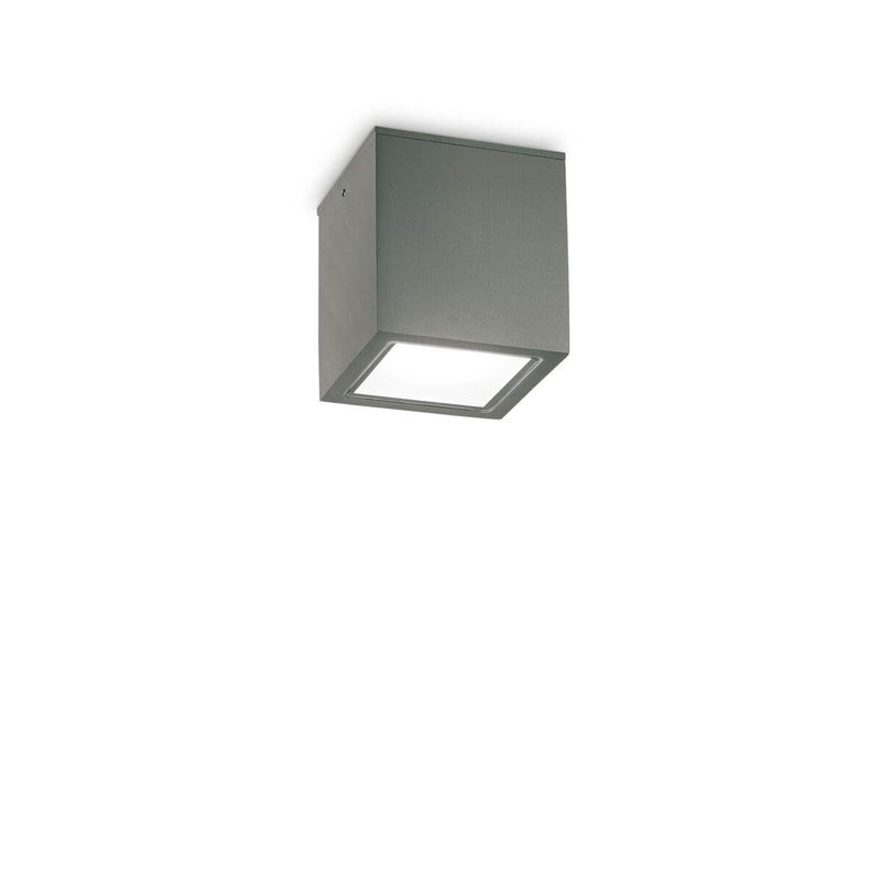 Plafonnier extérieur Techo anthracite, verre, L 9 cm