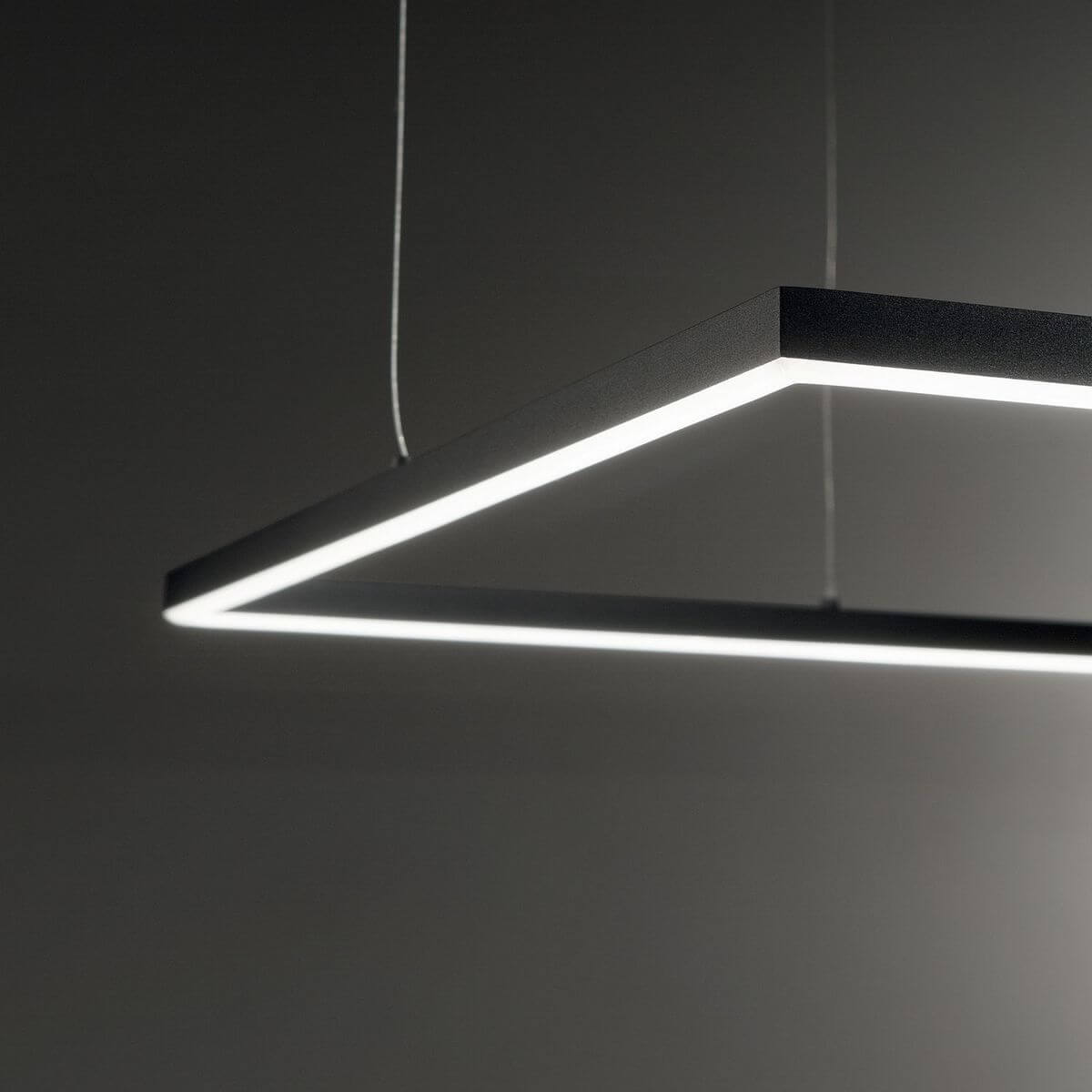 Suspension Oracle Slim noire, L 50 cm
