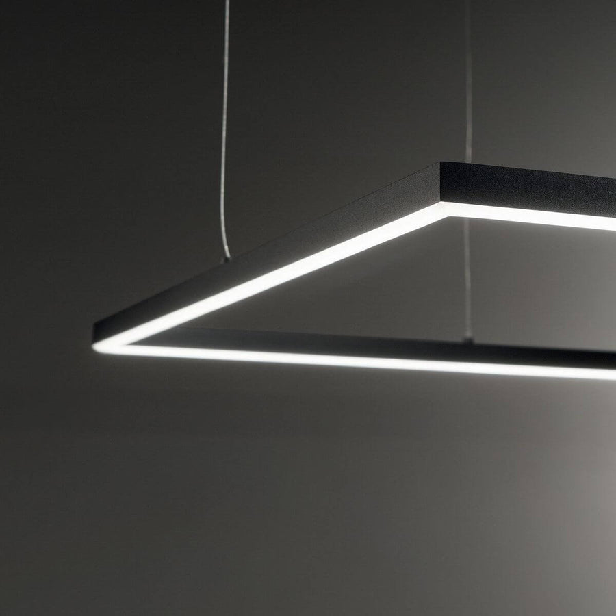 Suspension Oracle Slim noire, L 50 cm