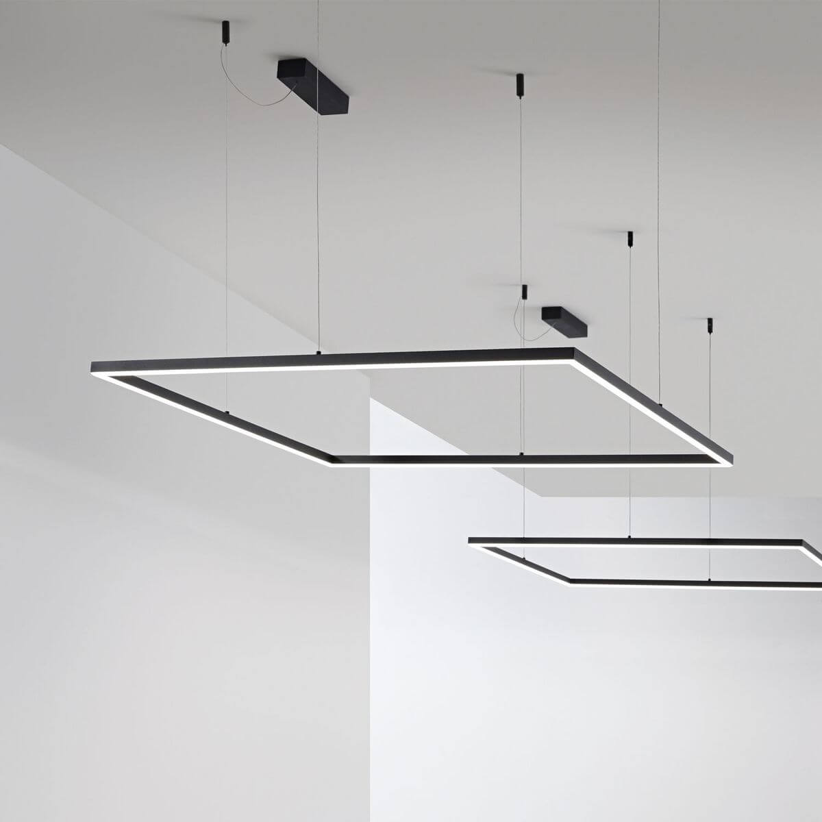 Suspension Oracle Slim noire, L 90 cm