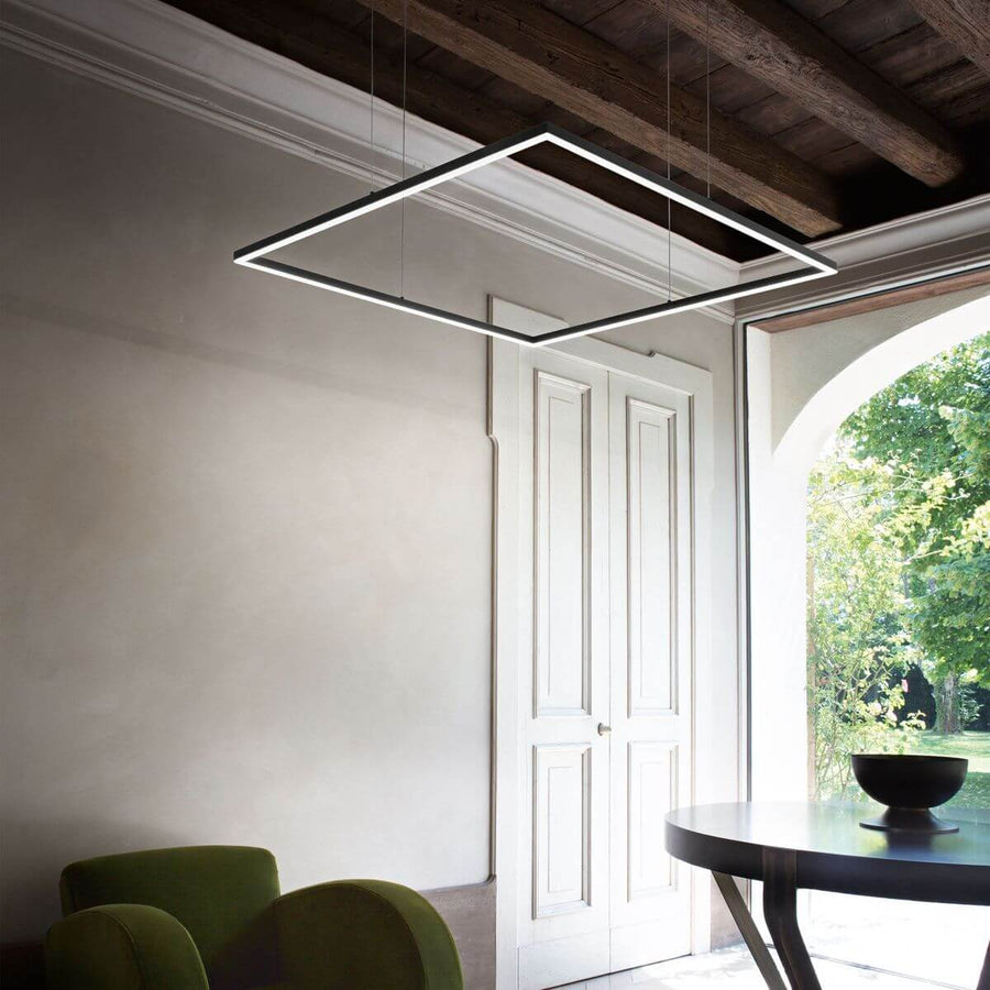Suspension Oracle Slim noire, L 90 cm