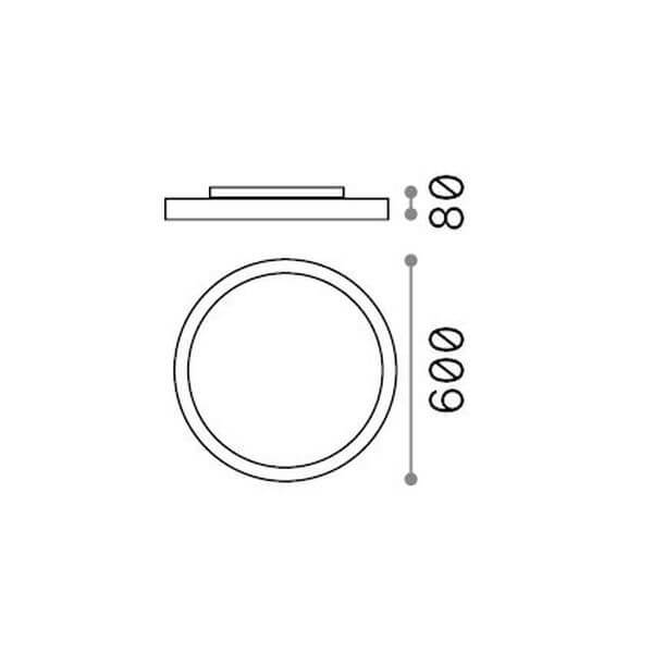 Luminaire extérieur | FLY Blanc Ø 60 cm