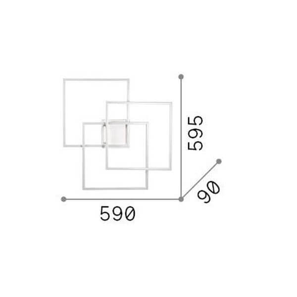 Plafonnier LED | Frame L 59,5 cm