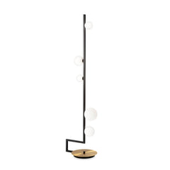 Lampadaire Birds 5 lumières noir, verre
