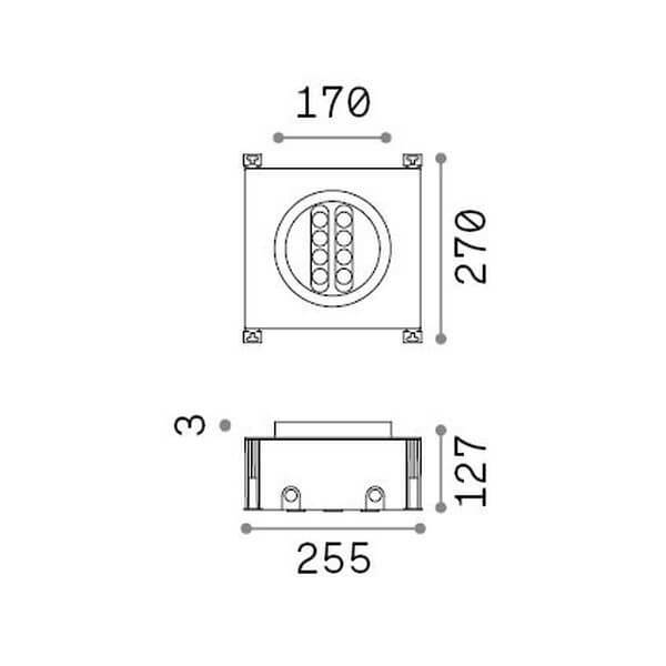 Luminaire extérieur Taurus, L 27 cm (277028)
