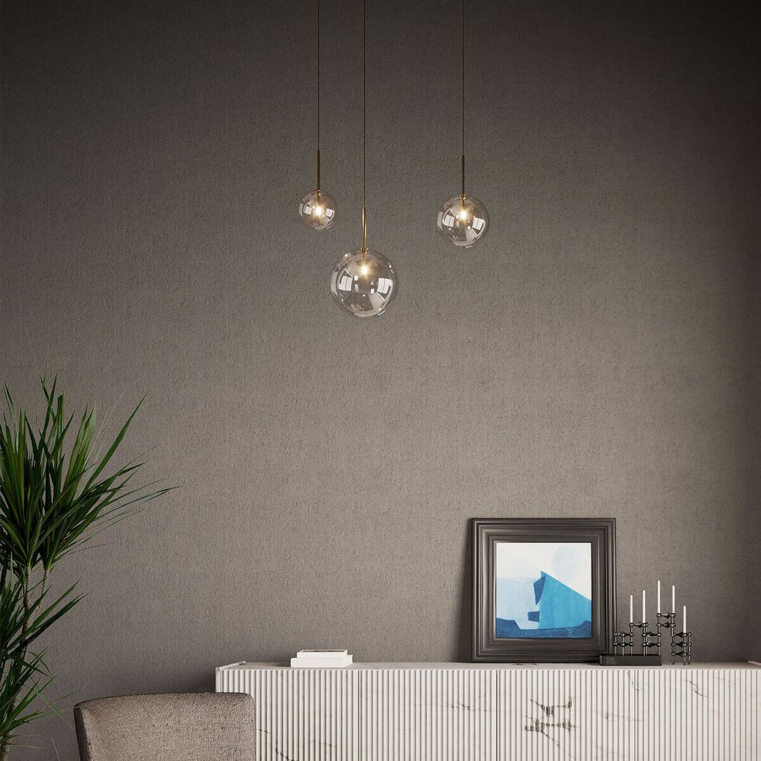 Suspension luminaire | Equinoxe Laiton