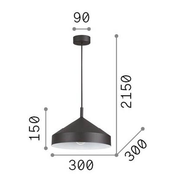 Suspension Yurta blanche, Ø 30 cm