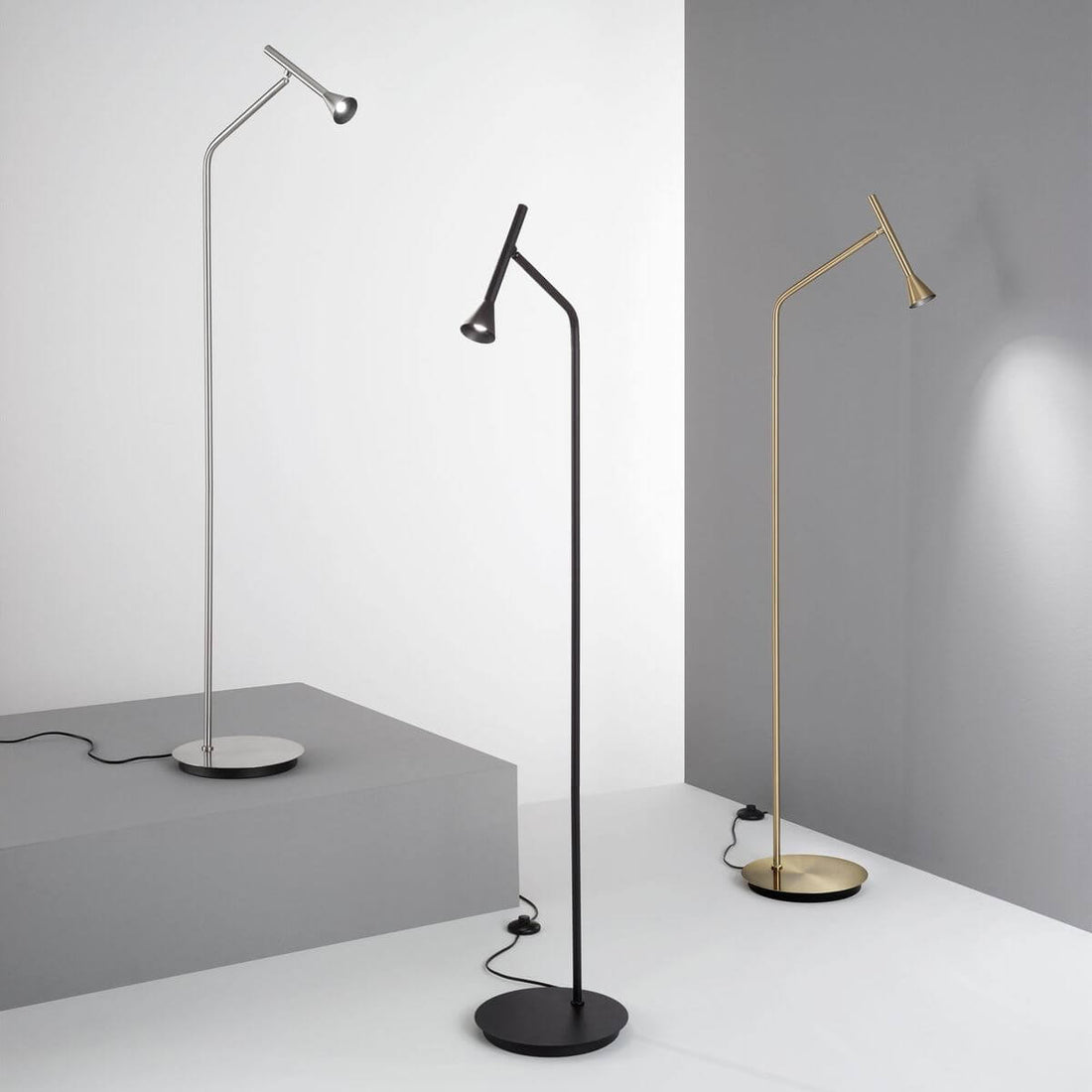 Lampadaire Diesis laiton