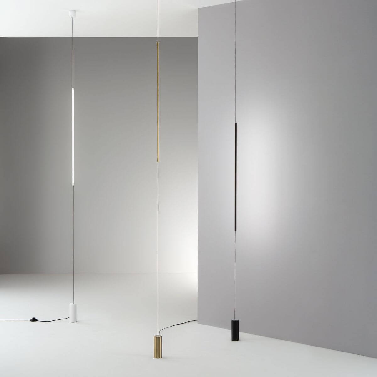 Lampadaire Filo laiton, verre