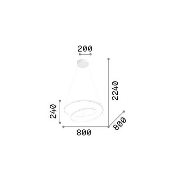 Suspension OZ laiton, Ø 80 cm (304595)