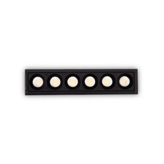 Spot encastrable Lika noir, L 2,8 cm (305813)