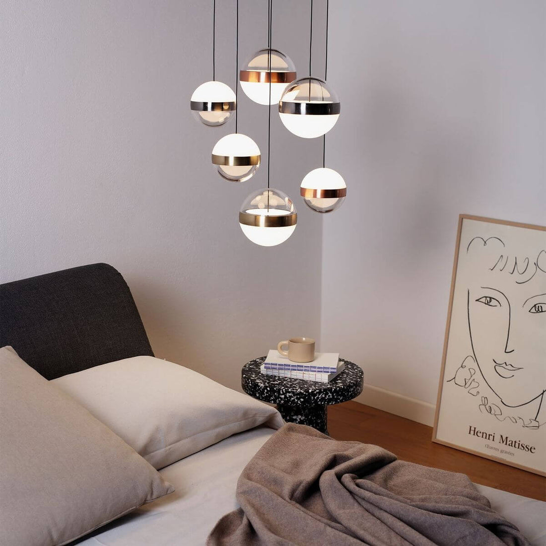 Suspension Galaxy blanche