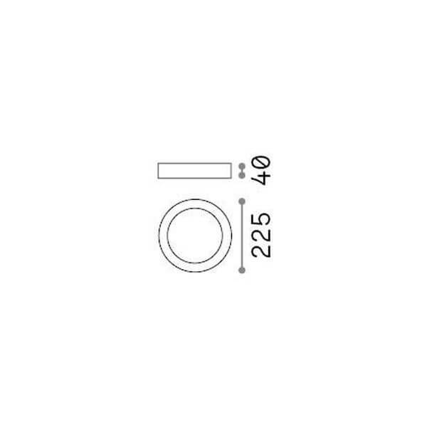 Plafonnier Universal blanc, Ø 22,5 cm (321752)