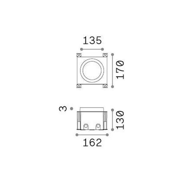 Luminaire extérieur Taurus, L 17 cm (325668)
