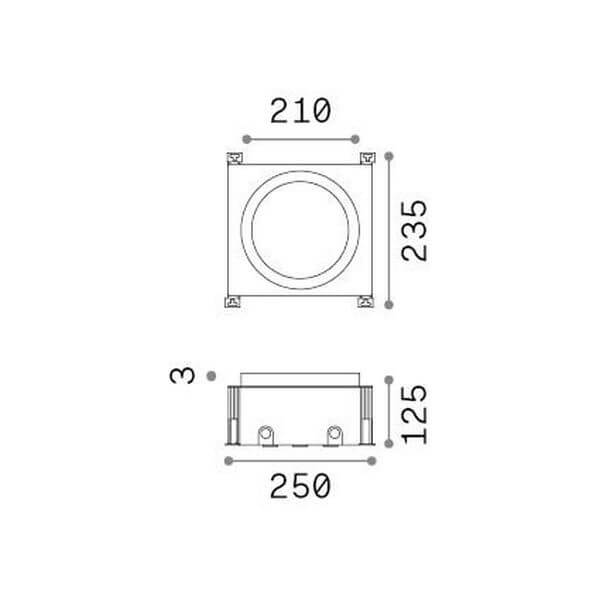 Luminaire extérieur Taurus, L 25 cm (325729)