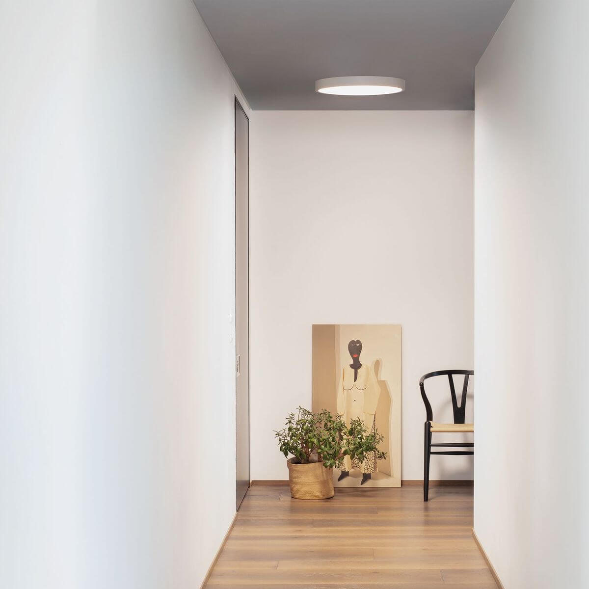 Plafonnier extérieur RAY blanc, Ø 60 cm