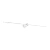 Applique murale Filo blanche, L 115 cm