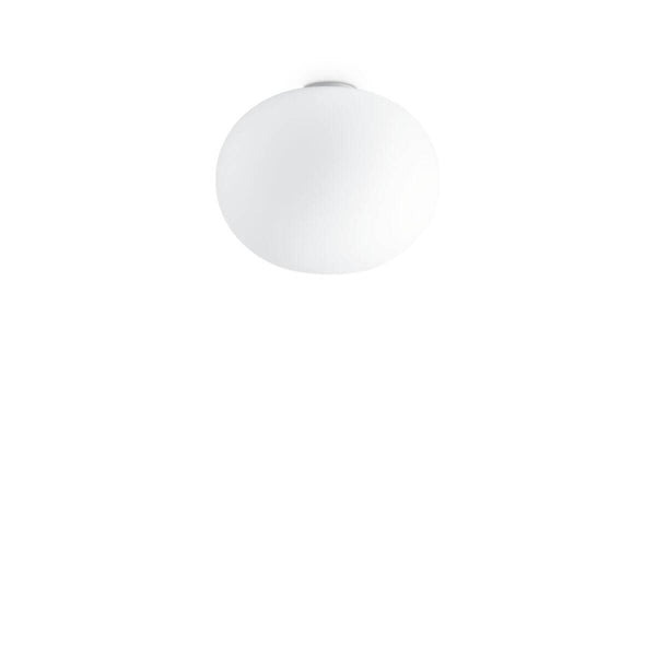 Plafonnier Cotton blanc, verre, Ø 40 cm