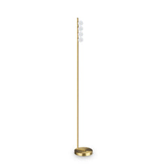 Lampadaire Ping Pong laiton, verre