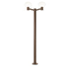 Lampadaire extérieur Clio 2 lumières marron