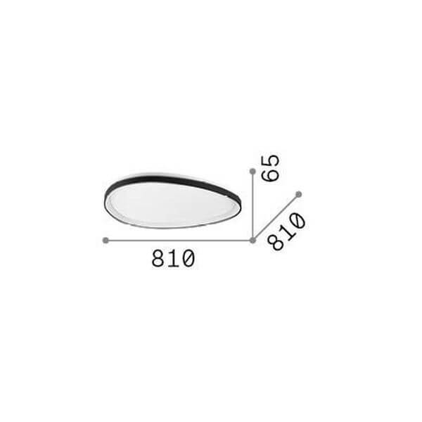 Plafonnier Gemini blanc, Ø 81 cm (328973)
