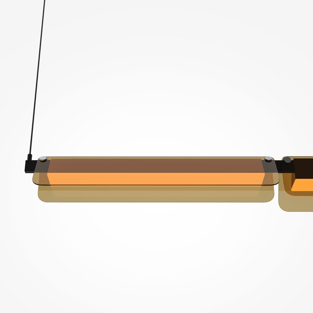 Schwarze Pendelleuchte Flat