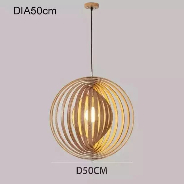 Suspension boule bois | Nira