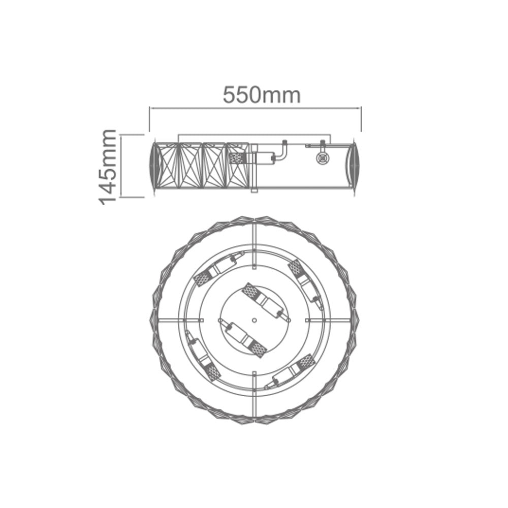 Luminaire plafonnier | Intero Doré