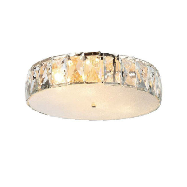 Plafonnier Intero doré, cristal