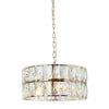 Lustre Intero S doré, cristal