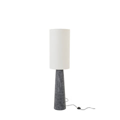 Lampadaire Ava en fibre de verre noir et blanc, modèle moyen