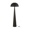 Lampadaire champignon en métal noir mat