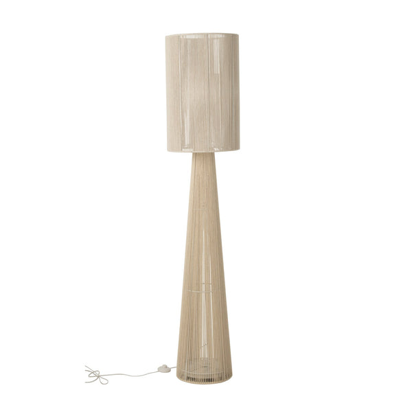 Lampadaire en corde de tissu grège, grand modèle